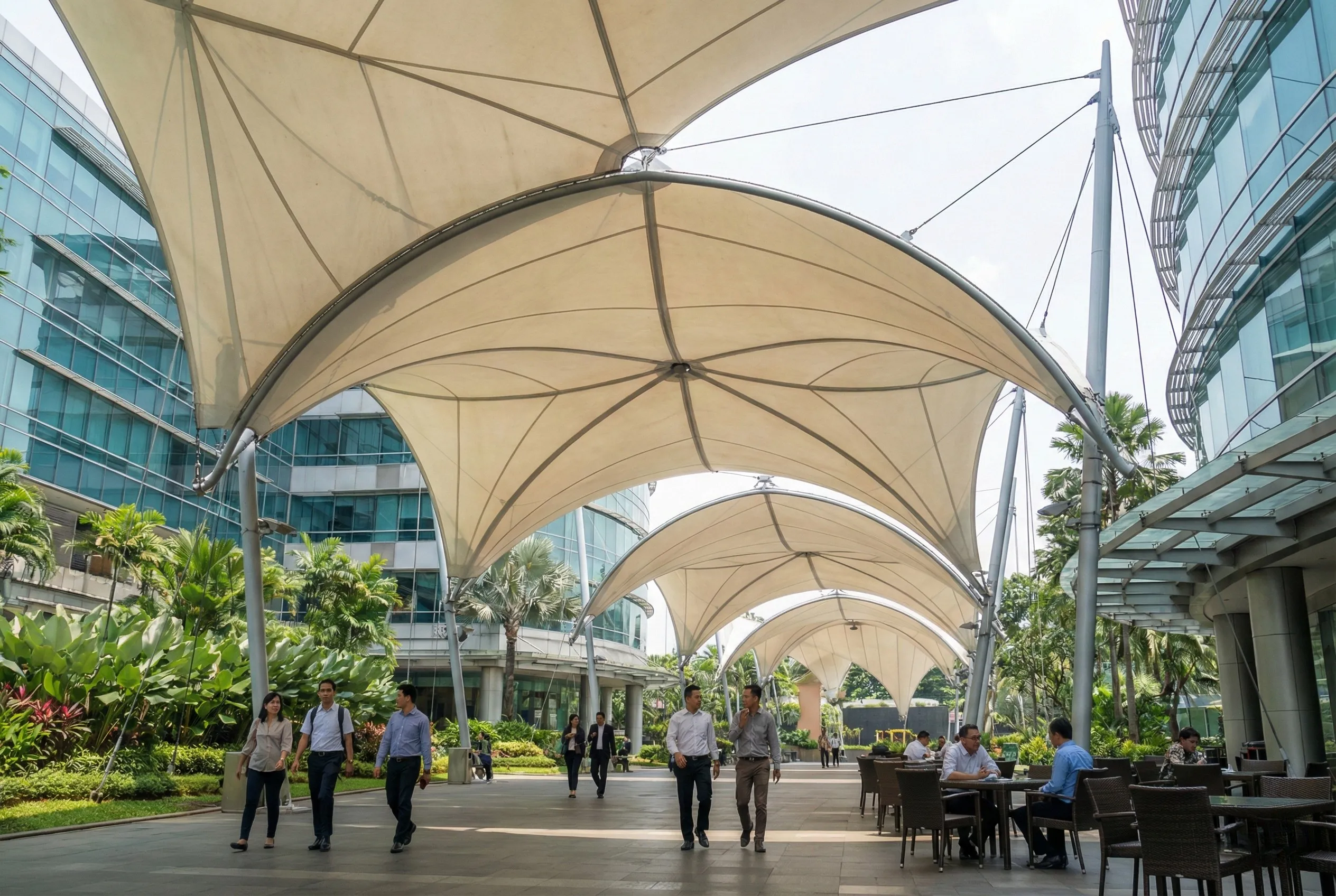 Canopy Membrane Gedung Perkantoran